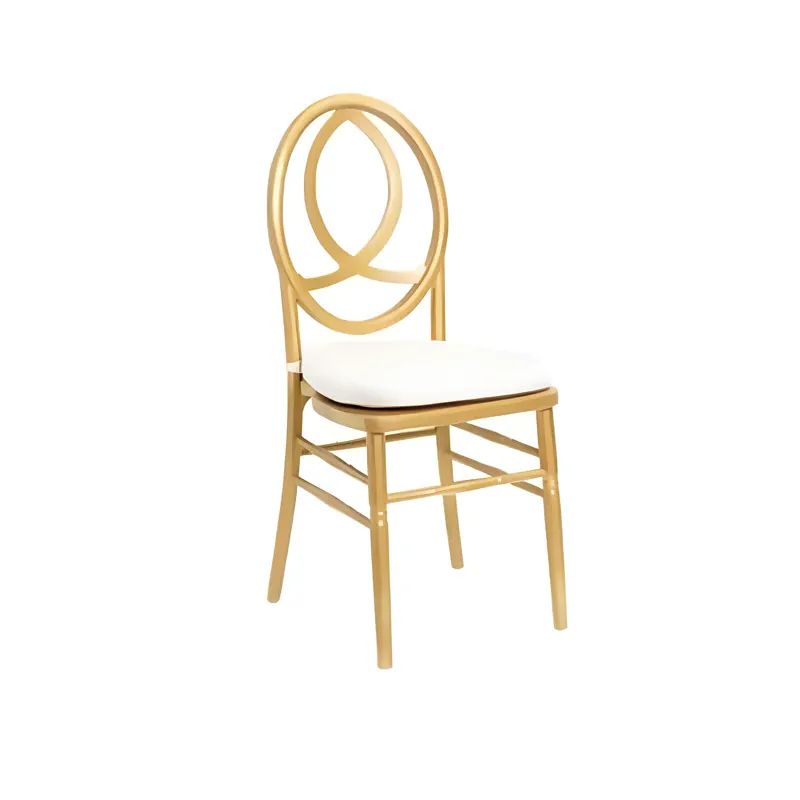 Infinity Stuhl gold-weiß mieten